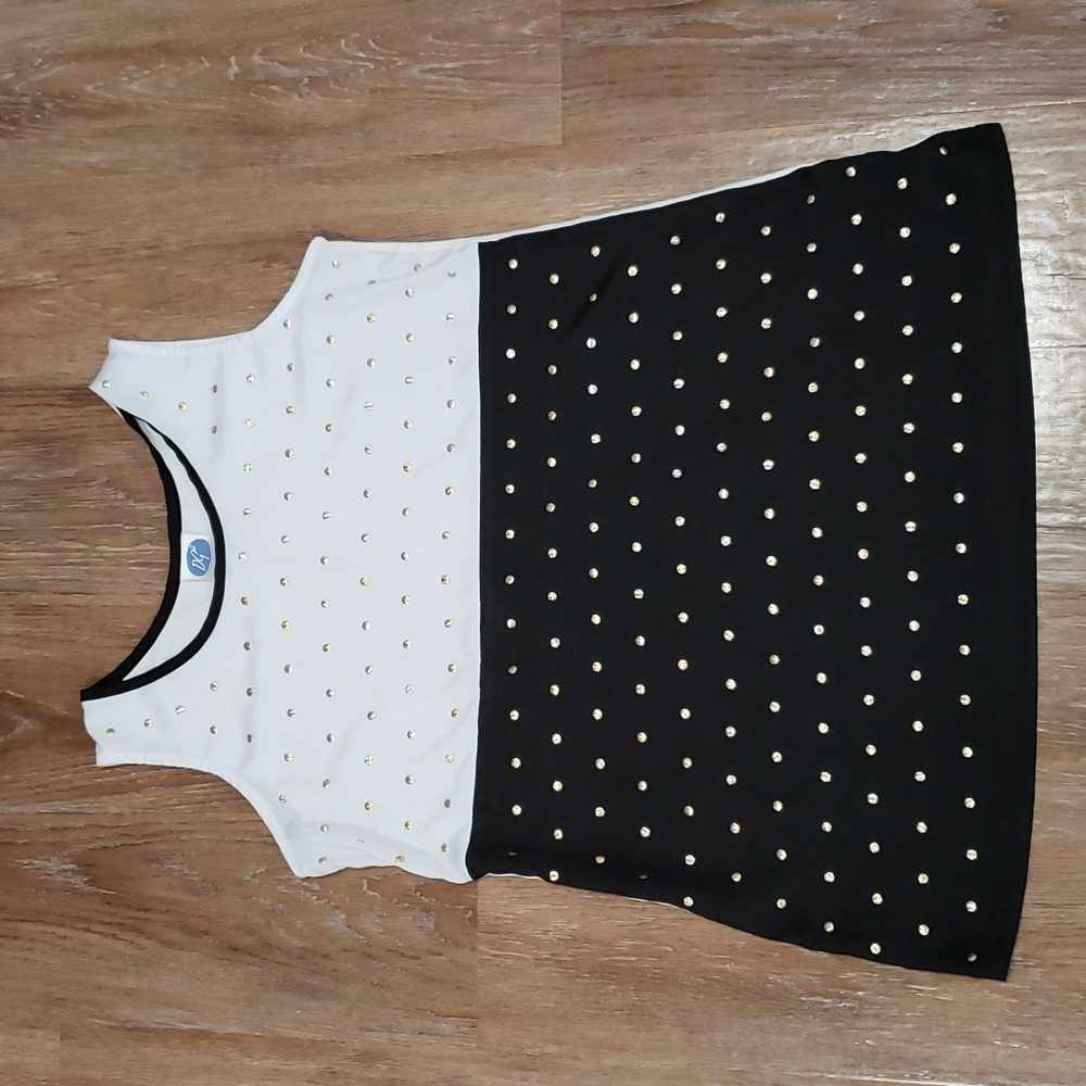 (L) DG² by Diane Gilman Embellished Flowy Lightweight Vacation Travel Office